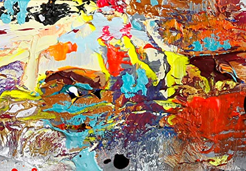 murando Cuadro en Lienzo Abstracto 120x60 cm 1 Parte Impresión en Material Tejido no Tejido Impresión Artística Imagen Gráfica Decoracion de Pared Colorido a-A-0415-b-a