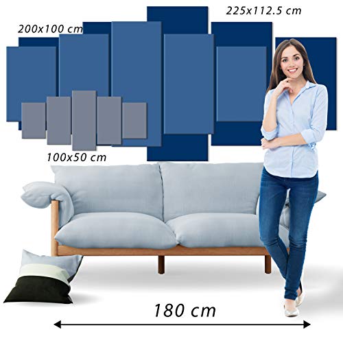 murando - Cuadro en Lienzo Buda 200x100 cm Impresión de 5 Piezas Material Tejido no Tejido Impresión Artística Imagen Gráfica Decoracion de Pared Oriente Zen Cascada c-A-0021-b-p