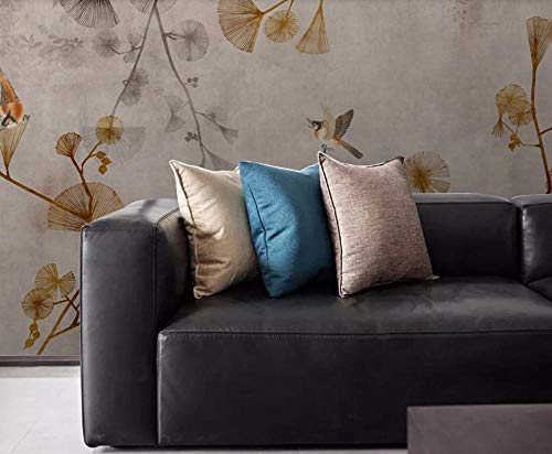 murando Fotomurales Ginkgo biloba Fotomural Decoración de Pared Papel pintado Fotomural 200x140cm/78.7x55.1in