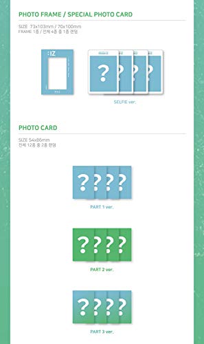 MUSIC K IZ – FREOM:IZ (2º Álbum Único) CD+52p Photobook + Marco de Fotos + Tarjeta de Foto Especial + 2 Tarjetas de Foto + póster Plegado