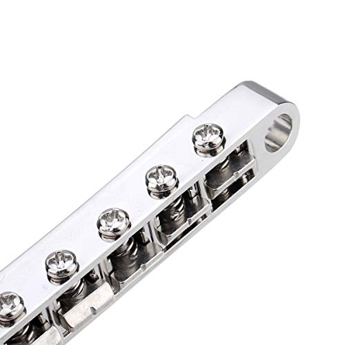Musiclily Pro 52,5mm TOM Puente Tune-o-matic Bridge para para China Hizo Epiphone Les Paul Reemplazo de Guitarra, Níquel