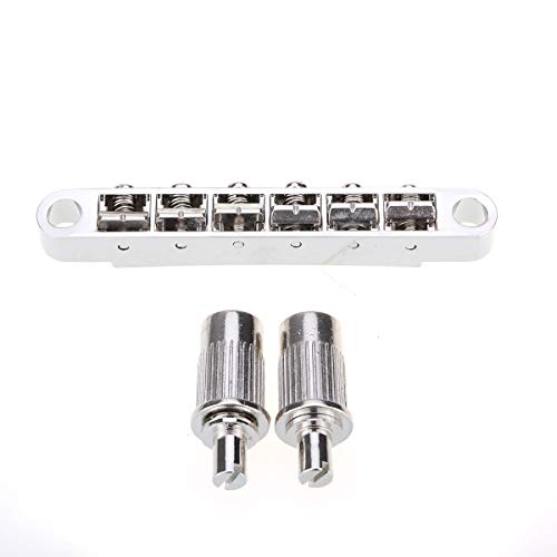 Musiclily Pro 52,5mm TOM Puente Tune-o-matic Bridge para para China Hizo Epiphone Les Paul Reemplazo de Guitarra, Níquel
