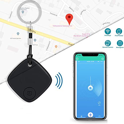 MUXAN Buscador de llaves, rastreador de localización de largo alcance, dispositivo de seguimiento inalámbrico antipérdida, con aplicación para iOS y Android (llavero no incluido)