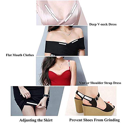 MUXItrade Adhesivo de doble cara de la cinta de la ropa interior de la moda para el vestido de la ropa(20M)