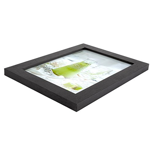 MVPower Set de 10 marcos de fotos con cubierta de cristal fotográfico Collage de fotos de 4 PCS 10 * 15 cm 3 PCS, 13 * 18cm 2 PCS,20 * 20cm 1 PCS, 20 * 25 cm decoración de la casa del póster (negro)