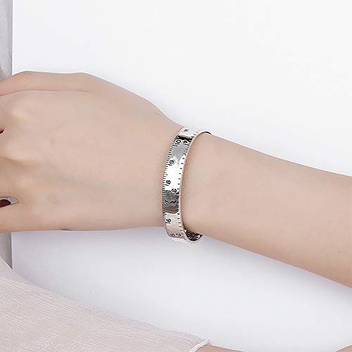 MXMYFZ Pulsera Abierta para Mujer Retro de Plata tailandesa Ajustable Diseño Abierto Pulsera Escala Diseño de Tobillo Pulsera Abierta Accesorios Unisex
