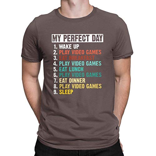 My Day Funny T Shirt Videojuegos Gamer Humor Tees Tops para Hombres 6XL