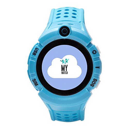 MY WATCH Smartwatch Niño - Reloj Inteligente con Localizador GPS Niños - Compatible iOS/Android - Botón SOS y Detección de Ausencia del Reloj - Reloj Inteligente - Todas Las Operadoras