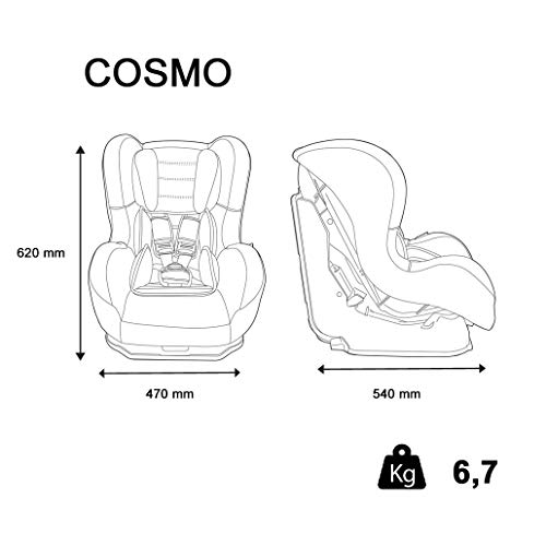 MyCarSit Nania - Asiento de coche para niños, 0 a 18 kg, diseño de jirafa