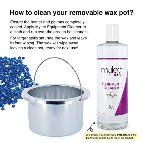 Mylee Calentador de Cera Rápido y Profesional para Tipos de Cera (Dura, Suave, Parafina) Controlado Termostáticamente, con Temperatura Ajustable