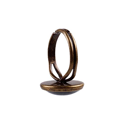 Mylery Anillo con Motivo Skyline Barcelona España Sagrada Familia Madonnina Bronce 16mm