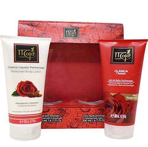 MYRURGIA MAJA CLÁSICA GEL DE BAÑO 200 ML + LECHE CORPORAL 200 ML SET REGALO