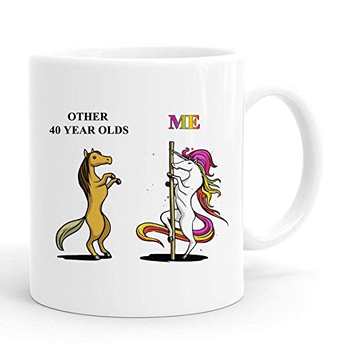 N / A 40.o Regalos de cumpleaños para Mujeres, Divertido Otro 40 años Taza de mí, 1979 40 años Regalos de cumpleaños Tazas de café, para Ella, Amiga, mamá, Hermana, Hija, Esposa, compañero de Trabajo