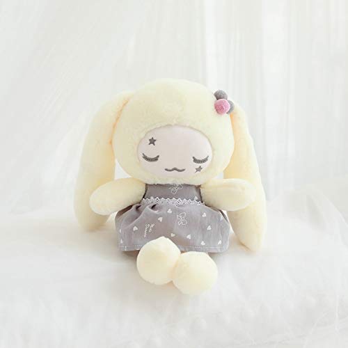N / A Dulce sueño Conejo de Peluche de Juguete Suave de Dibujos Animados de Animales de Peluche Vestido muñeca de Conejito Juguetes cómodos para bebés Regalos de cumpleaños para niños 45cm