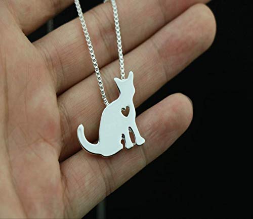 n a Gato Collar Animal Colgante Gato joyería para Regalo de cumpleaños agradablemente sorprendido