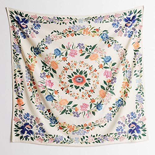N / A Hippie Flower Mandala Tapiz de Pared Mandala Indian Bohemian Tapiz Decorativo Tapiz de Flores Tela de Pared Tela Bohemia Wall Tapices Tela de Pared A16 180x230cm