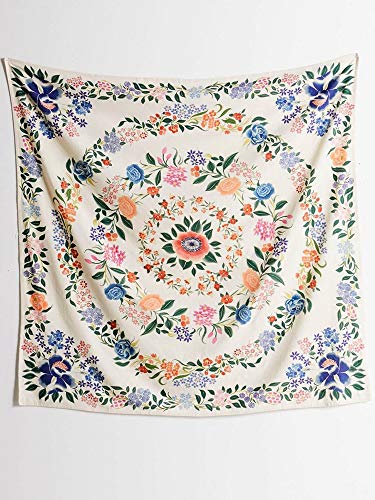 N / A Hippie Flower Mandala Tapiz de Pared Mandala Indian Bohemian Tapiz Decorativo Tapiz de Flores Tela de Pared Tela Bohemia Wall Tapices Tela de Pared A16 180x230cm