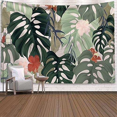 N / A Verde Tropical Colgante de Pared Cactus Tapiz suculentas 3D Flor Arte Alfombra Flamingo Tapiz Manta Yoga Mat Tapiz Tela de Fondo A8 150x200cm