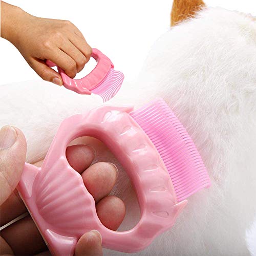 N\A Cepillo para gatos en forma de concha, cepillo de aseo para mascotas, masajes de mascotas, con mango antideslizante, apto para cuidado y eliminación de pelo de mascotas