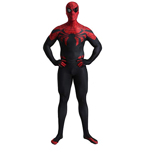 N/A Disfraz de Dark Evil Spiderman - Zentai para Hombres, Mujeres, niños, Unisex - Disfraces Navidad Halloween (s)