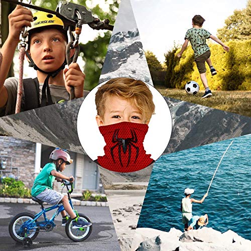 Na-rUto Bandanas para niños Cubierta facial Boca Cubierta de tela Pasamontañas Tubo Diadema para protección solar contra el polvo