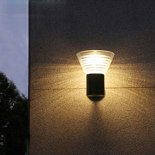 N\A ZGGYA Estilo Europeo Solar lámpara de Pared de Patio al Aire Libre Impermeable de la luz Soporte de Luz a la Pared del hogar de la Puerta de Pasillo Luces Villa Patio lámpara de Pared