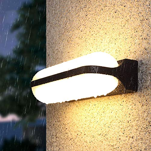 N\A ZGGYA La Entrada Estilo Industrial de la lámpara de Pared Exterior Retro Simple Soporte de luz Luces de la Pared Arriba Abajo Luminoso balcón al Aire Libre Impermeable del LED Luces de Pasillo