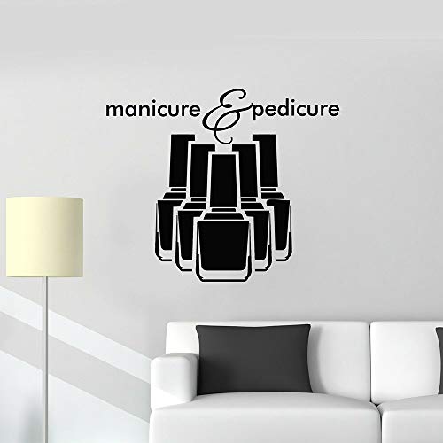 Nail art studio tatuajes de pared manicura pedicura letras decoración de interiores puertas y ventanas pequeñas pegatinas esmalte de uñas logo art wallpaper
