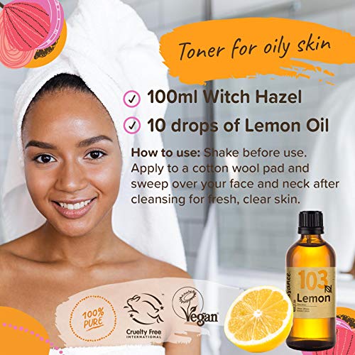 Naissance Aceite Esencial de Limón n. º 103 – 2x100ml (200ml) - 100% puro, vegano y no OGM