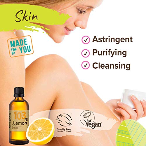 Naissance Aceite Esencial de Limón n. º 103 – 2x100ml (200ml) - 100% puro, vegano y no OGM