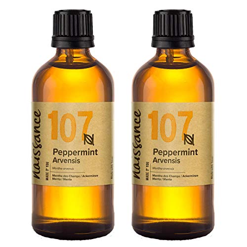 Naissance Aceite Esencial de Menta n. º 107 – 200ml (2x100ml) - 100% puro, vegano y no OGM.