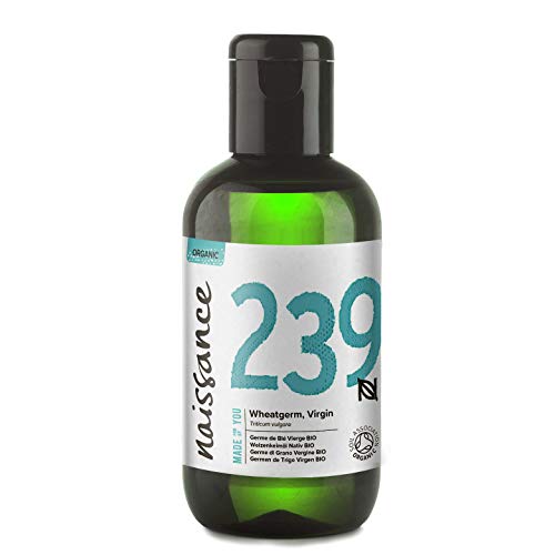 Naissance Aceite Vegetal de Germen de Trigo BIO 100ml - 100% puro, prensado en frío, certificado ecológico, vegano y no OGM