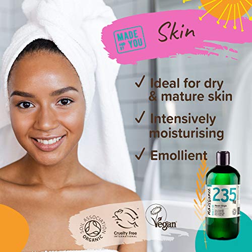 Naissance Aceite Vegetal de Neem Virgen BIO n. º 235 – 500ml - Puro, natural, certificado ecológico, prensado en frío, vegano y no OGM.