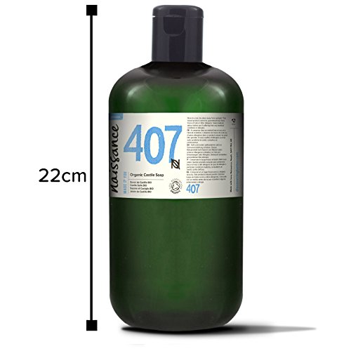Naissance Jabón natural de Castilla BIO líquido 5 Litros (5 x 1 litro) – Vegano, sin perfumes ni sulfatos.