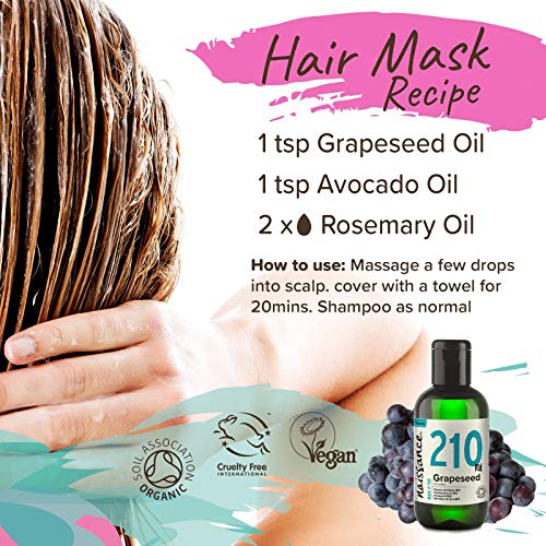 Naissance Semillas de Uva BIO - Aceite Vegetal Prensado en Frío 100% Puro - Certificado Ecológico - 100ml