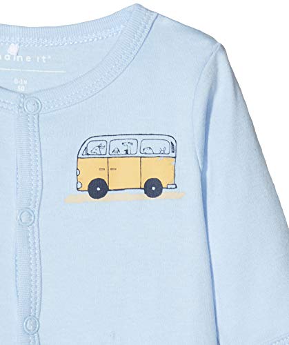 NAME IT 13173261 Pijama, Multicolor (Cashmere Blue Cashmere Blue), 74 (Pack de 2) para Bebés