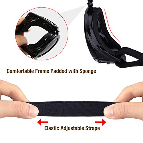 Namsan Pet Goggles Gafas de sol para perros Impermeables a Prueba de Viento Puppy Goggles Anti-niebla Protección UV Gafas de sol para Gatos y perros Pequeños