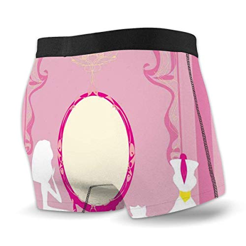 Nancyint Señora sentada Frente al Espejo de Maquillaje cosmético francés Muebles Elegantes Calzoncillos Boxer de diseño para Hombres M