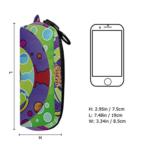 Nargile Shisa - Estuche escolar abstracto con cremallera grande para lápices, bolsa de gran capacidad para maquillaje, cosméticos, oficina, bolsa de viaje