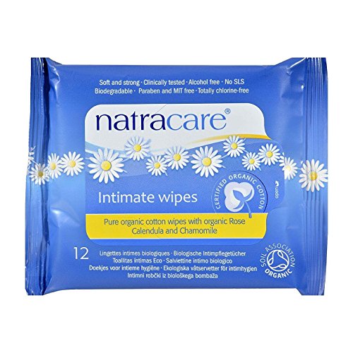 Natracare Organic Cotton Intimate Wipes 12 Per Pack