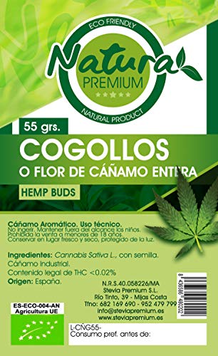 Natura Premium Cáñamo - Cogollos Bio, 55 g