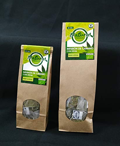 Natura Premium Cáñamo - Infusion Con Stevia 20 Uds. Bio 20 g ECOLOGICO
