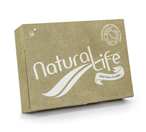 Natural Life 100% Selección Infusiones de Hierbas y Té - 120 bolsitas de té (8 Wild hierba Sabores) - Paquete de regalo Colección
