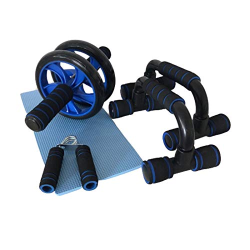 Natural Logistics Set Rueda Abdominal, fortalecedor,2 Push up y Esterilla.