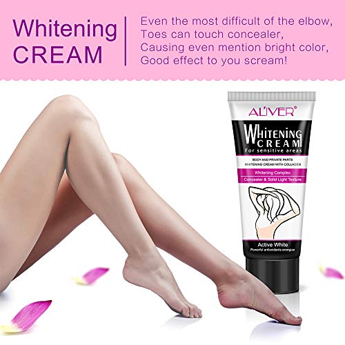 Natural Underarm whitening cream, armpit and bikini line to eliminate hair with intimate white, crotch and nipple, pink, elbow and knee, for hyperpigmentation treatment