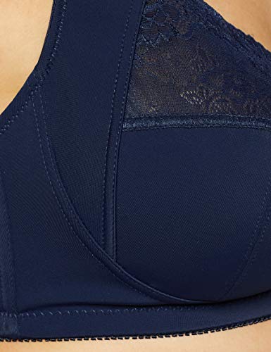 Naturana 5264 Sujetador sin Aros, Azul (Dark Blue 251), 135F (Talla del Fabricante: 52F) para Mujer