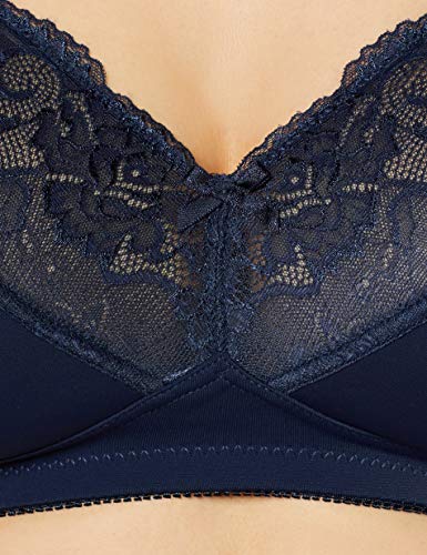 Naturana 5264 Sujetador sin Aros, Azul (Dark Blue 251), 135F (Talla del Fabricante: 52F) para Mujer