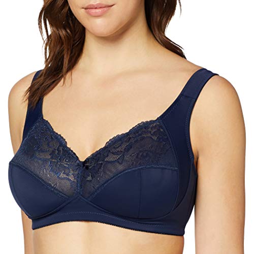 Naturana 5264 Sujetador sin Aros, Azul (Dark Blue 251), 135F (Talla del Fabricante: 52F) para Mujer
