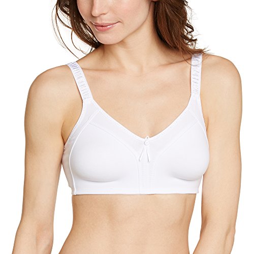 Naturana Céline-Soutien-Gorge Coton Armatures, Bonnets moulés (Sans coutures) Sujetador, Blanc, 100B (Talla Fabricante: 100B) para Hombre