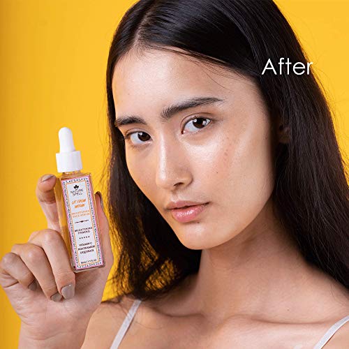 Nature Spell Suero facial iluminador con vitamina C y niacinamida 30 ml - 100% vegano, fabricado en el Reino Unido - Ilumina y suaviza la piel, minimiza los poros dilatados